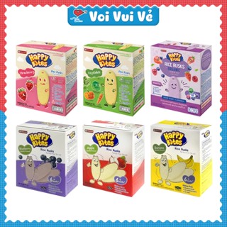 Bánh ăn dặm hiệu Happy Bites 42g - 50g các vị