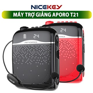 Máy Trợ Giảng APORO T21, Mic Có Dây, Không Dây UHF, 2.4G,  Bluetooth, Công Suất 20W