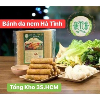 [LOẠI 1 ] Bánh Đa Nem Ram - Bánh Ram Hà Tĩnh, hiệu Anh Thu loại phơi sương đặc biệt ngon (hút chân không) làm từ mật mía