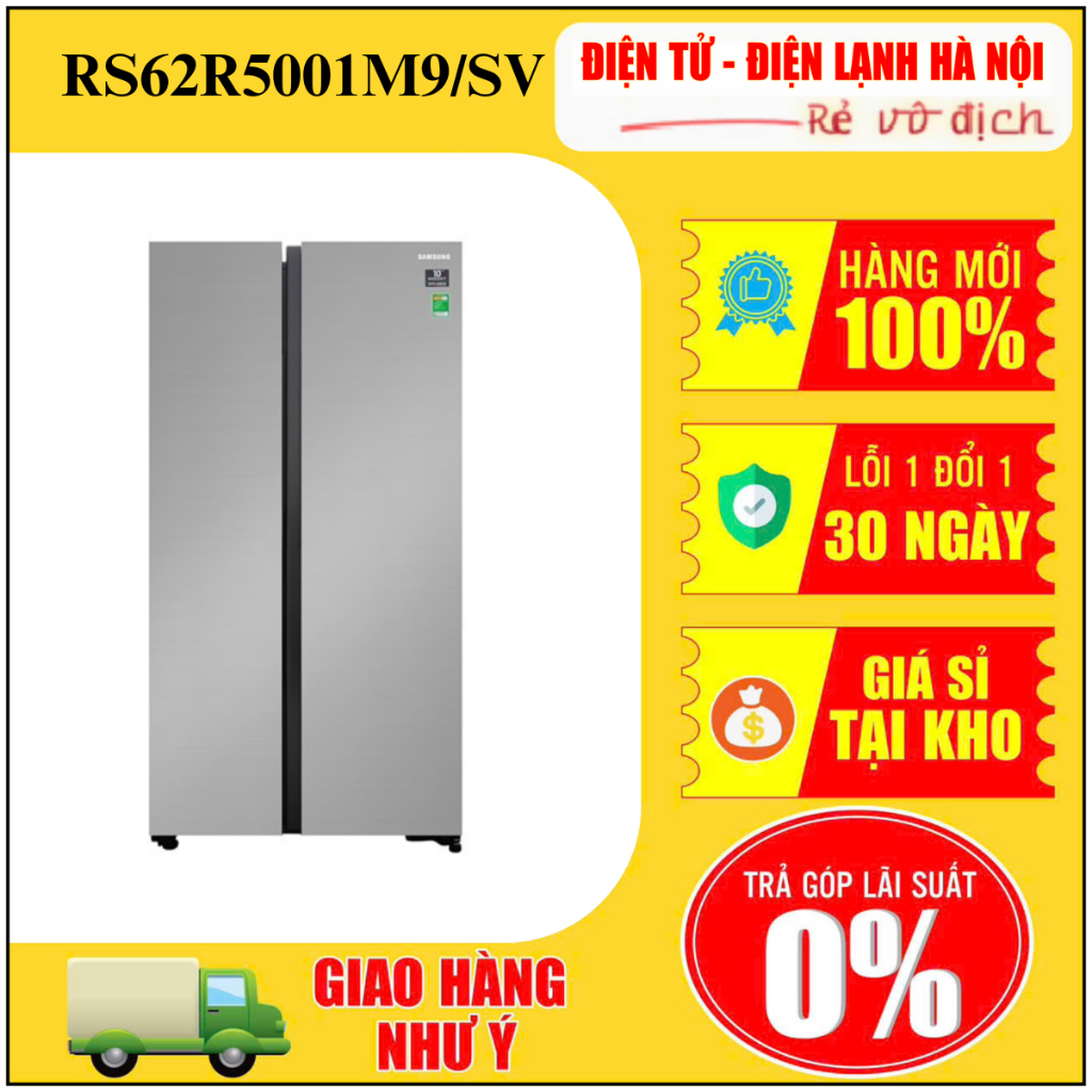 Tủ lạnh Samsung side by side RS62R5001M9/SV
