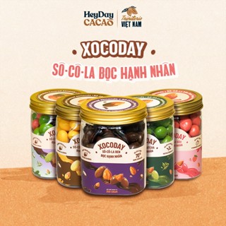  Sô-cô-la bọc hạnh nhân Xocoday - Kết hợp hoàn hảo của chocolate thơm nồng cùng hạnh nhân giòn thơm - Hủ 350g - Heyday 