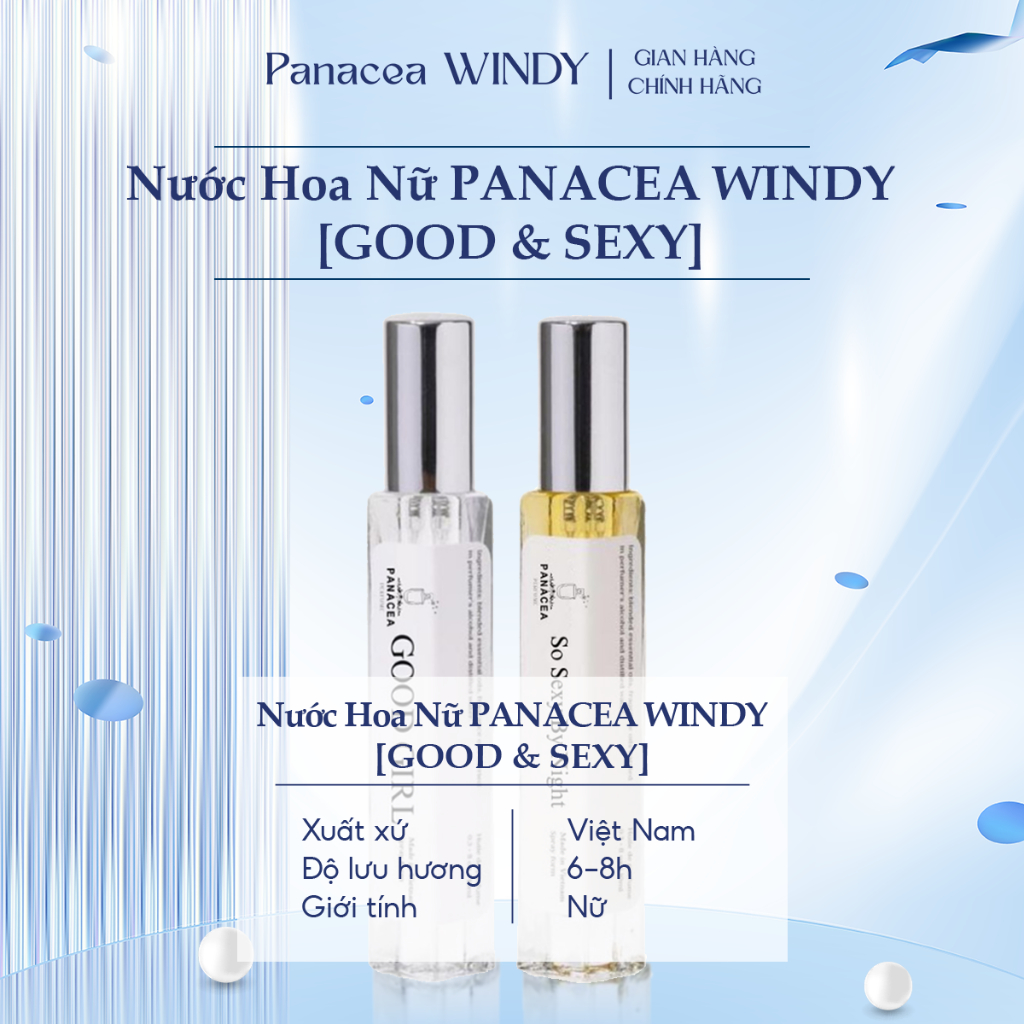 [GOOD & SEXY] Nước Hoa Nữ PANACEA 10ml Thơm Mát Good Girl Ngọt Ngào, Dịu Dàng và So Sexy By Night Bí Ẩn, Quyến Rũ | BigBuy360 - bigbuy360.vn