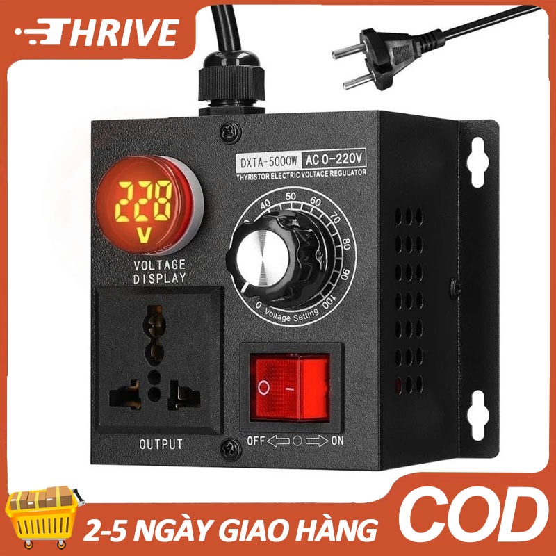 Bộ điều chỉnh tốc độ động cơ, tốc độ quạt sấy, điều chỉnh điện trở, điều chỉnh điện áp 220v _4000w, 