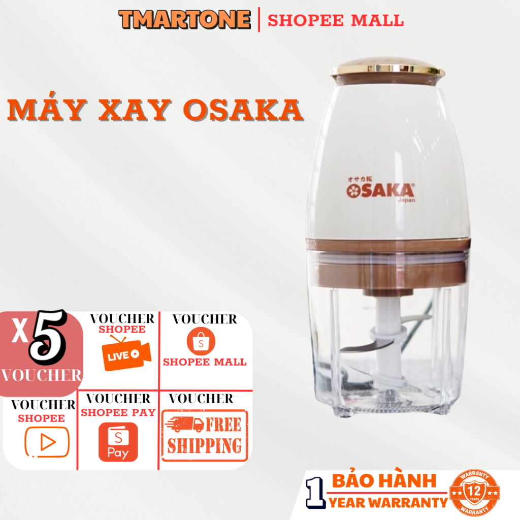 Máy Xay Osaka Nhật Bản Máy Xay Sinh Tố Cầm Tay Thực Phẩm Nhà Bếp Dung Tích 750ml Công Suất 350W