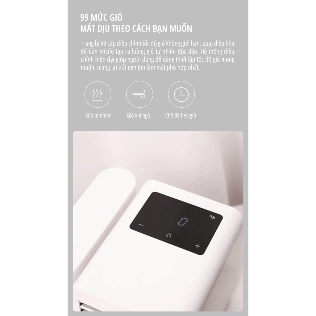 Điều Hòa Mini miLife Làm Mát Hơi Nước  - Quạt Điều Hòa Mini miLife Để Bàn Nhỏ Gọn Tiện Lợi | BigBuy360 - bigbuy360.vn