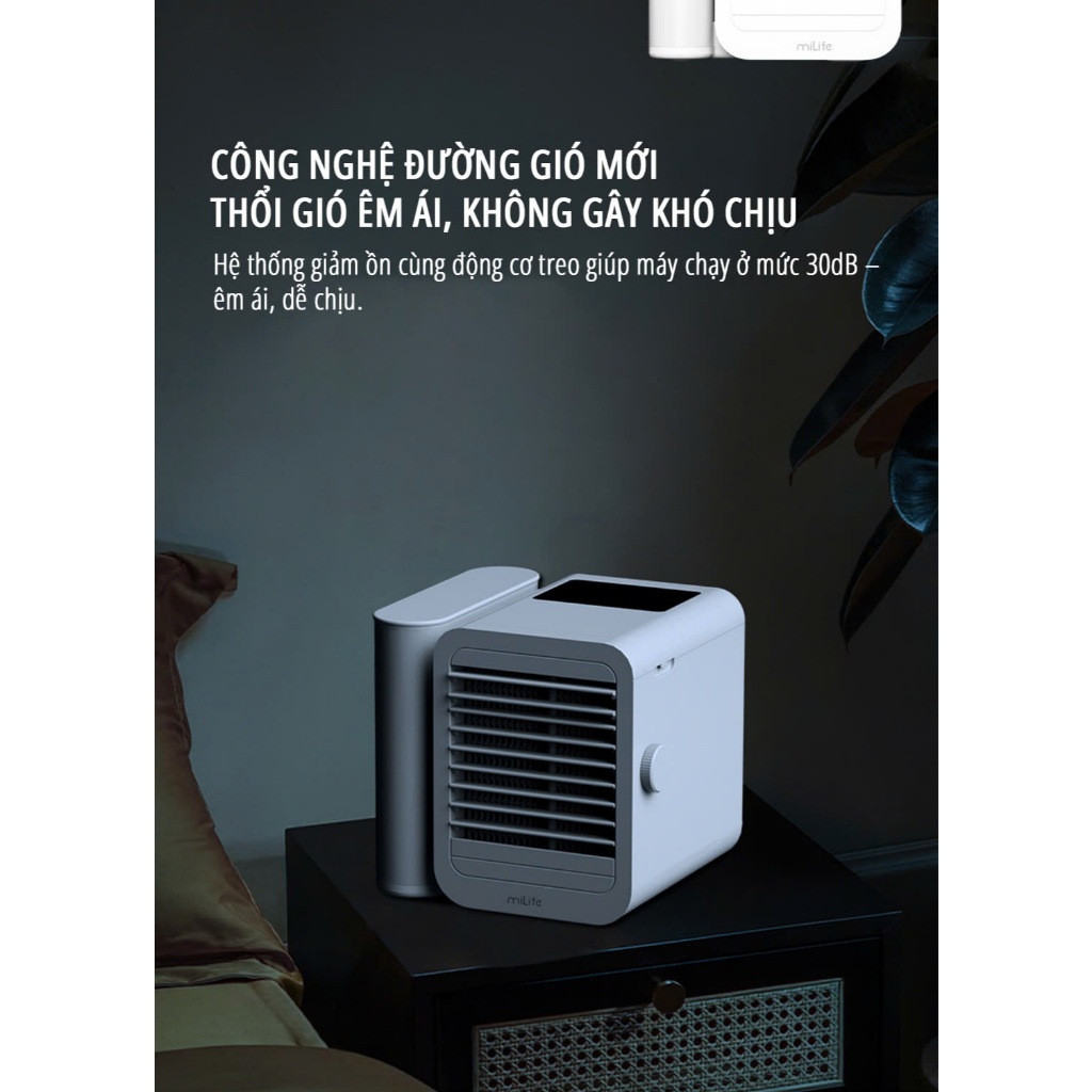 Điều Hòa Mini miLife Làm Mát Hơi Nước  - Quạt Điều Hòa Mini miLife Để Bàn Nhỏ Gọn Tiện Lợi | BigBuy360 - bigbuy360.vn