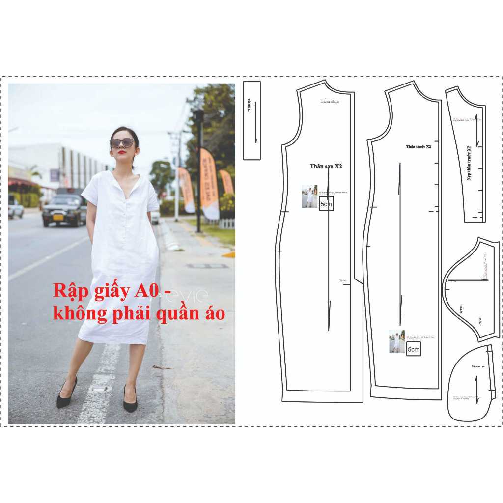 Rập Giấy A0 mã 635 - Rập đầm suông