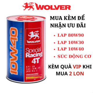  Nhớt xe máy Wolver Special Racing 10W40 - Wolver Special 10W30 - Racing 10W40 nhập khẩu Đức 