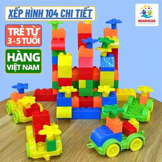  Bộ Đồ Chơi Ghép Hình Cho Bé Benrikids Bằng Nhựa 105 Chi Tiết Đồ Chơi Xếp Hình Thông Minh Trẻ Em 