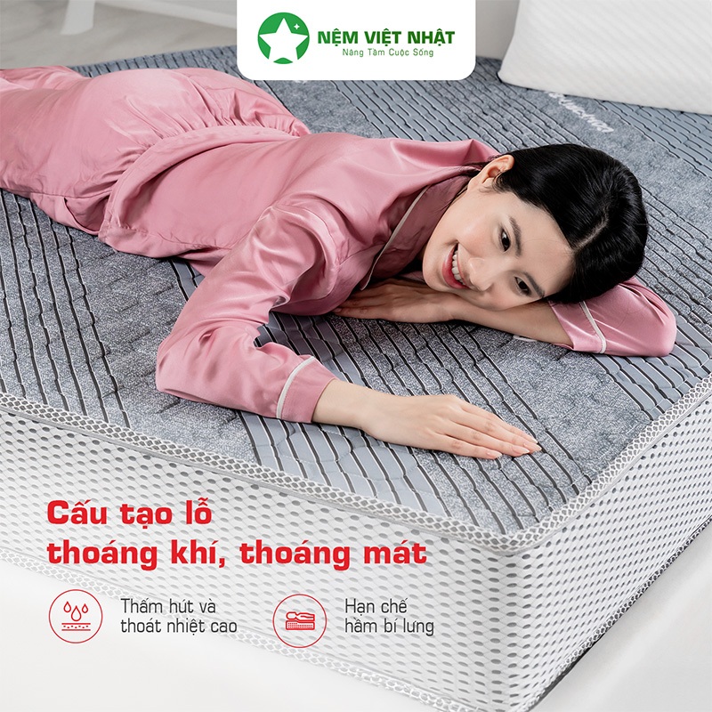 Nệm Foam Việt Nhật Nano - Nâng Đỡ, Định Hình Tối Ưu - Bảo Hành 10 Năm - Đầy Đủ Kích Thước | BigBuy360 - bigbuy360.vn