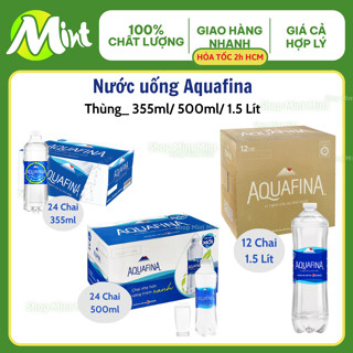   Hỏa tốc hcm  Thùng nước uống tinh khiết AQUAFINA Nước suối  chai 355ml  500ml  1.5 Lít _MINT MINT 