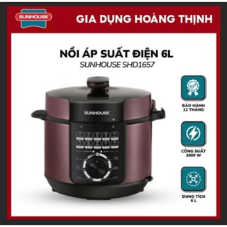Nồi áp suất điện sunhouse 6 lit -1657 hàng chính hãng giá tốt