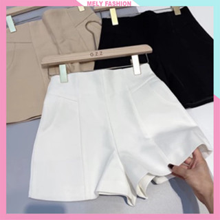 Quần short đùi nữ Mely Fashion cạp cao tôn eo chất tuyết mưa mặc đi làm đi chơi QS06