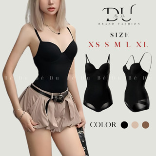 Áo Bodysuit Bé Du Định Hình Cơ Thể, Áo Nữ Jumpsuit Định Hình Eo Ôm Sát Tạo Thắt Eo, Áo Liền Thân Gen Bụng Nâng Ngực