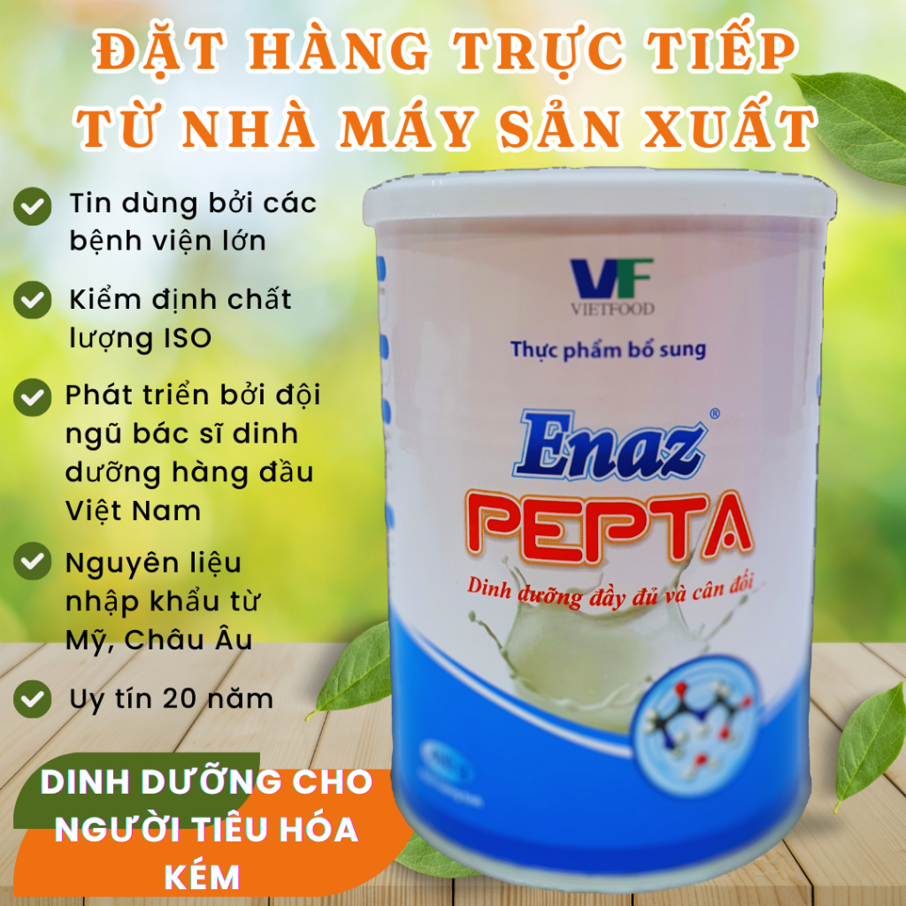 [HSD xa] Bột dinh dưỡng ENAZ PEPTA dành cho bệnh nhân bệnh nặng, kém hấp thu (400g)