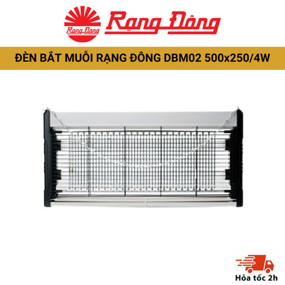 Đèn bắt muỗi Rạng Đông DBM02 kích thước 500x250/4W, tiêu diệt muỗi và côn trùng hiệu quả, đảm bảo cách điện an toàn
