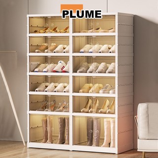  Tủ giày gấp gọn Chất Liệu Nhựa PP Cao Cấp có bánh xe Hộp giày đa năng tiện lợi Kệ Để Giày Dép Cao Cấp 