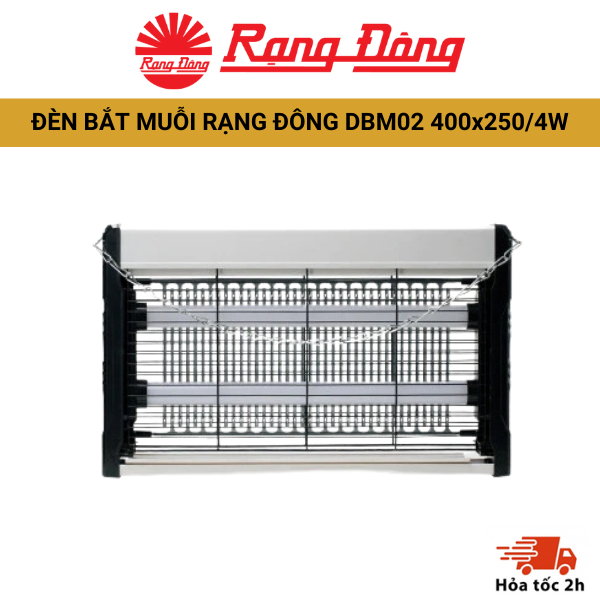 [Top Value] Đèn bắt muỗi Rạng Đông DBM02 kích thước 400x250/4W
