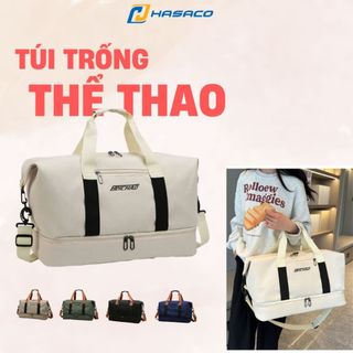 Túi trống thể thao 3 sọc HASACO Túi du lịch cỡ lớn chống thấm nước dành cho nam nữ