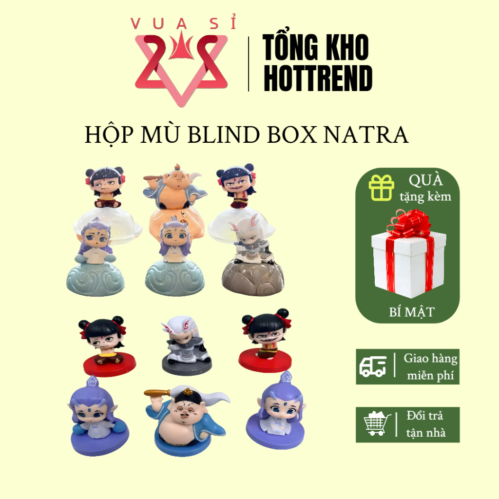 (Box Lẻ) Blindbox Natra Hot Trend Hộp Mù Bí Ẩn Mô Hình Natra