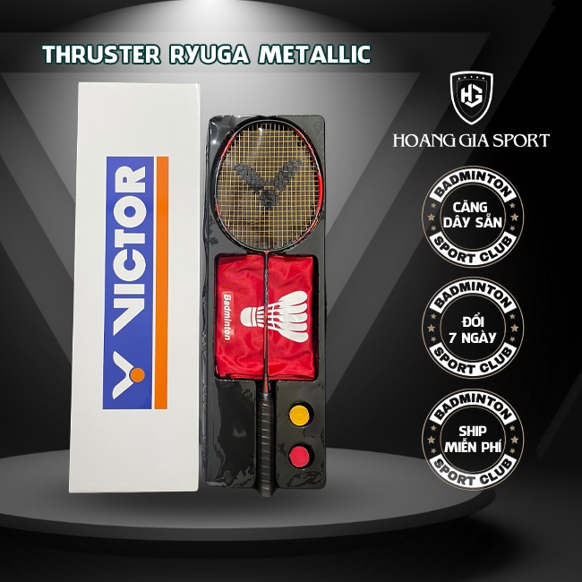 Vợt Cầu Lông Victor Ryuga Metallic, Ryuga 2, Ryuga 2 Pro, Ryuga D Full Hộp - Căng Sẵn 11kg, Max 13kg