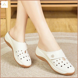 Giày Sục Nữ Trung Niên Cao Cấp ,Đế Cao 5cm , Chất Da Mềm Form Chuẩn Ôm Chân Dễ Đi Dễ Phối Đồ (Hàng QC loại 1 ) - Z5