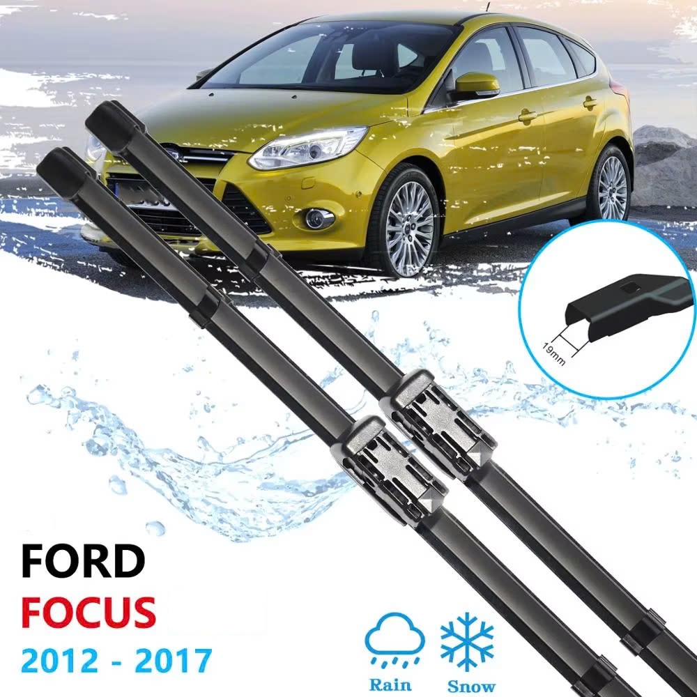 Bộ 2 Chổi Gạt Mưa Trước Focus 2012 2013 2014 2015 2016 2017 2018 ( Chân Nút Bấm ) - Gạt Mưa Focus