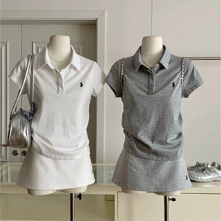 Set Áo Polo Kèm Chân Váy Thêu Ngựa chất cotton 4 chiều siêu mát, chân váy có quần bảo hộ - Set Nữ siêu xinh - S101