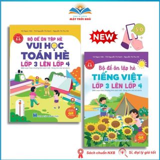 Sách - Ôn Hè Vui Học Toán Hè Và Tiếng Việt Hè Lớp 3 Lên Lớp 4 - Phiên Bản Mới 5.0 - Có Đáp Án