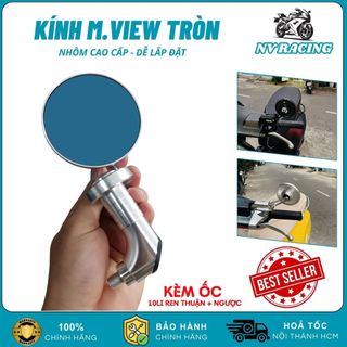  Gương Chiếu Hậu Xe Máy Mview Tròn Kính Chiếu Hậu Cao Cấp Gắn Chân Kính Cho Ab Vision SH SH Mode 