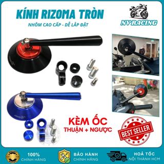  Gương Chiếu Hậu Xe Máy Mẫu Tròn Rizoma Thời Trang Kính Chiếu Hậu Mini Gắn Chân Kính Cho AB Wave,... 