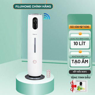Máy tạo ẩm nhập khẩu FUJIHOME HM10UV-WIFI khử khuẩn UV, lọc không khí, phun sương, xông tinh dầu