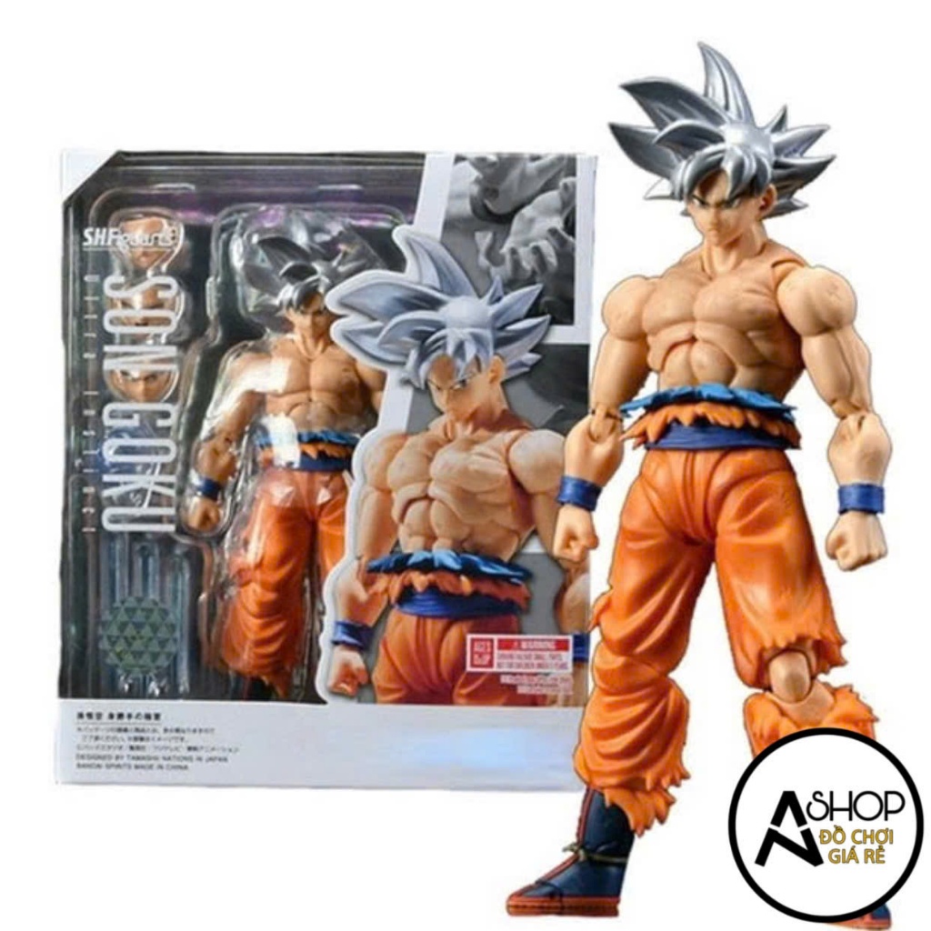 Mô Hình SHF Bootleg Goku Ultra Instinct Dragon Ball 7 Viên Ngọc Rồng 1:12 16cm Có Khớp