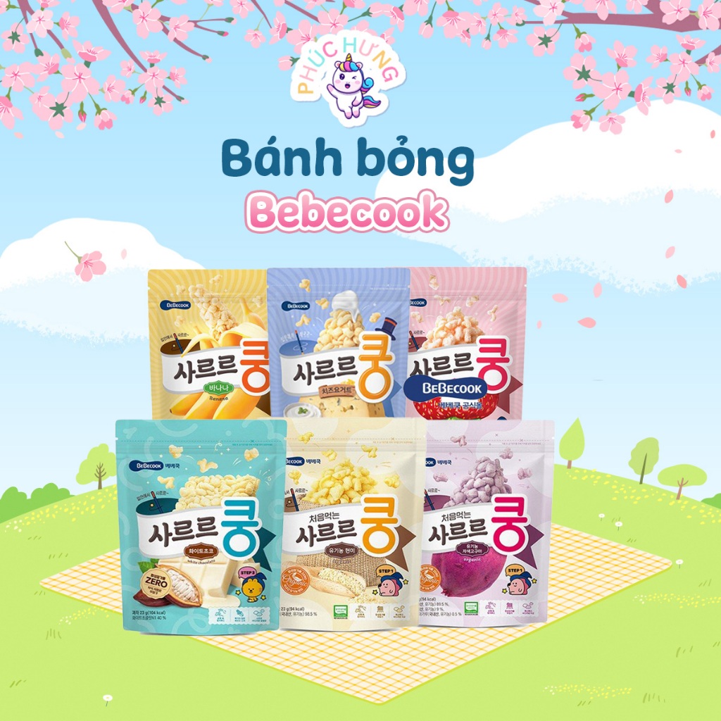 Bánh Bỏng Bebecook/ Lusol Bổ Sung Lợi Khuẩn Cho Bé Ăn Dặm