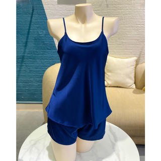 ĐỒ BỘ NGỦ LỤA HAI DÂY CỔ TRÒN - DBFF1L CO TRON