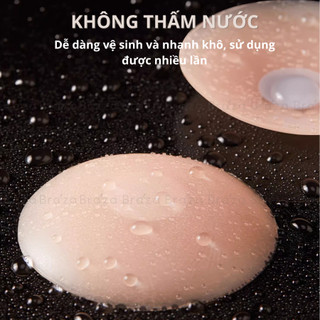 Miếng Dán Che Nhũ Hoa Silicone Không Lộ Viền Sử Dụng Được Nhiều Lần Cao Cấp BRAZA