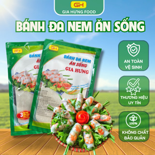  Bánh đa nem ăn sống Gia Hưng túi 20 lá _ Bánh đa nem bánh tráng cuốn mềm dẻo dễ cuốn nguyên liệu tự nhiên 