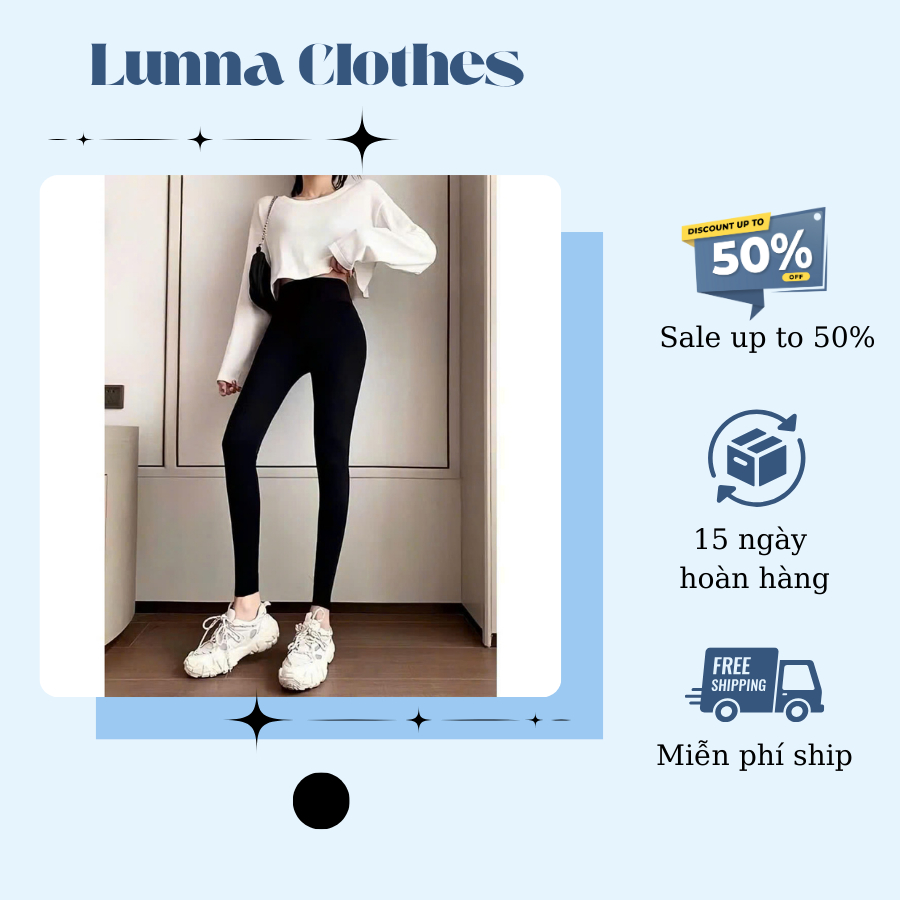 Quần Legging Dài Nữ Có Túi Trước Sau, Quần Legging Mặc Tập Gym Yoga Co Giãn 4 Chiều Lunna Clothes