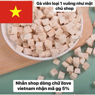    Rẻ vô địch   Ức gà viên hàng cao cấp   Thức ăn đông khô   Ức gà sấy 500g viên vuông danh cho boss meo boss cún 