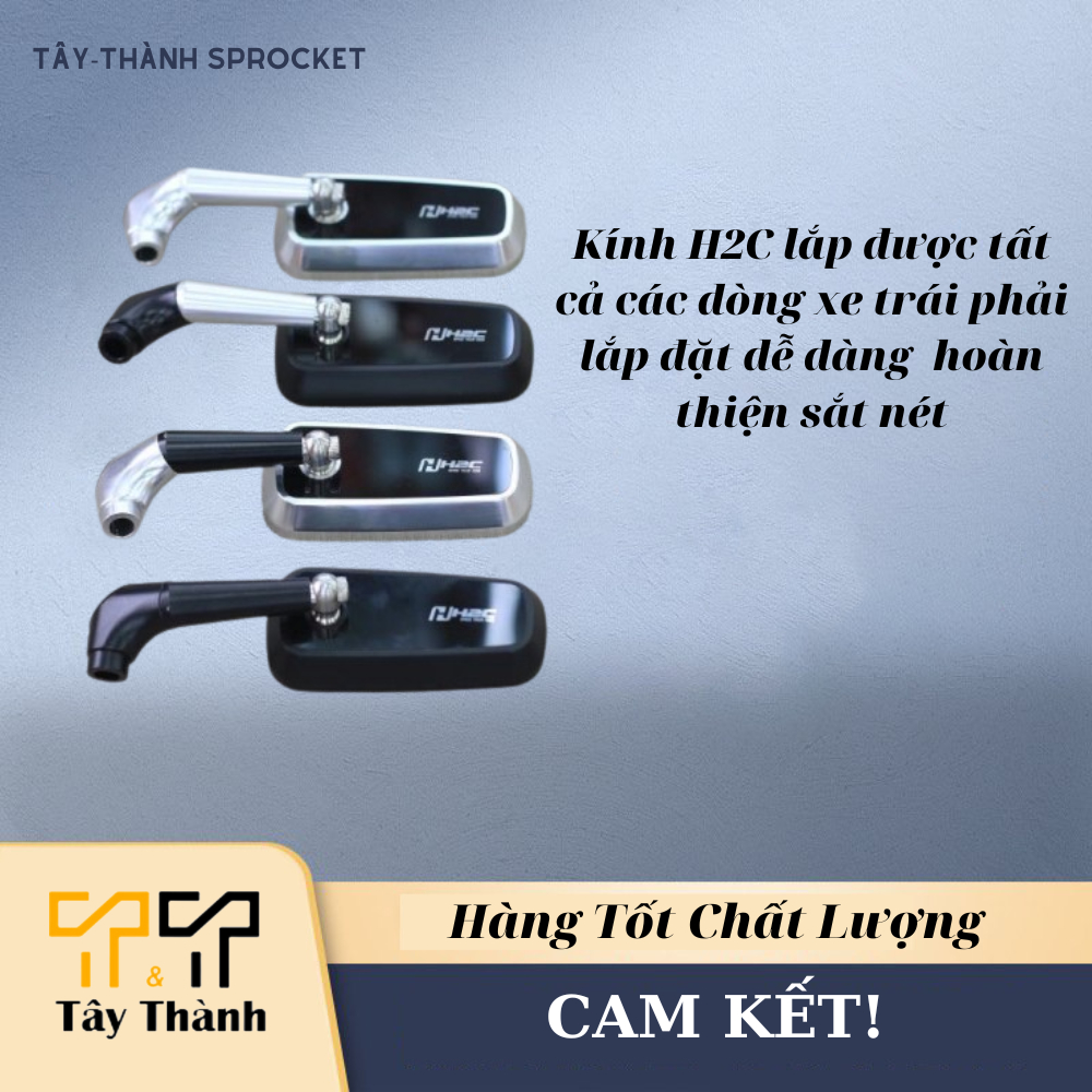 Gương chiếu hậu H2C mẫu siêu đẹp phù hợp với tất cả các dòng xe