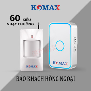 Chuông báo khách hồng ngoại cao cấp KOMAX  - Chuông Báo khách không dây cảm biến hồng ngoại