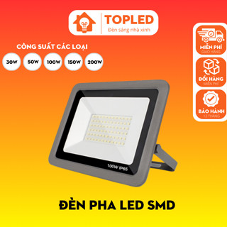  Đèn pha LED SMD 30w 50w 100w 150w 200w chiếu kho xưởng sân bóng hắt biển quảng cáo ngoài trời chống nước IP66 