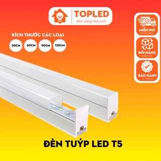 Đèn tuýp led T5 liền máng 30cm 60cm 90cm 120cm,đèn trang trí,đèn tường ánh sáng trắng vàng
