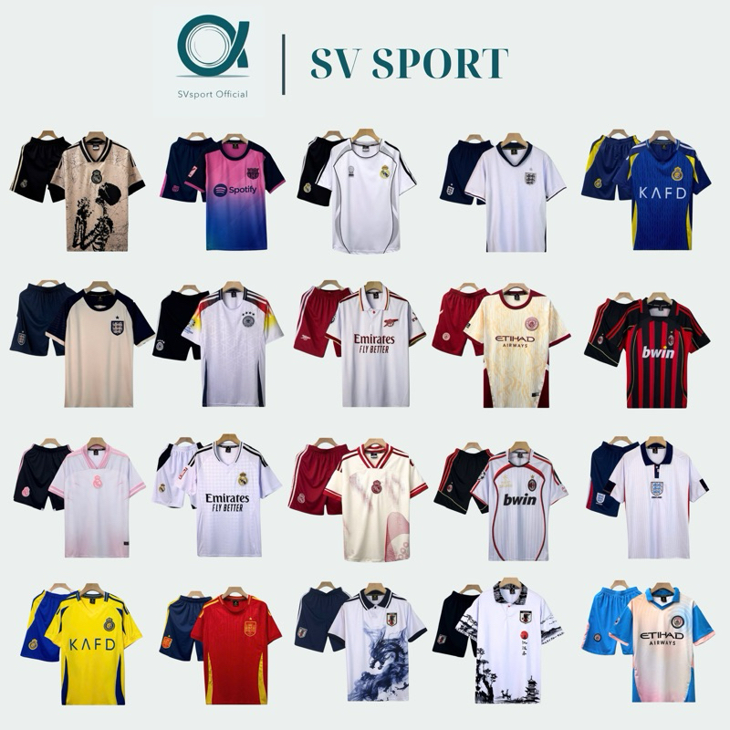 Đồ Đá Banh Mới Nhất 2024 V1 vải Thun Lạnh cao cấp Top sport