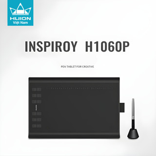 Bảng Vẽ Điện Tử HUION H1060P Ghi Chú Dạy Học Vẽ Tranh Kết Nối Điện Thoại