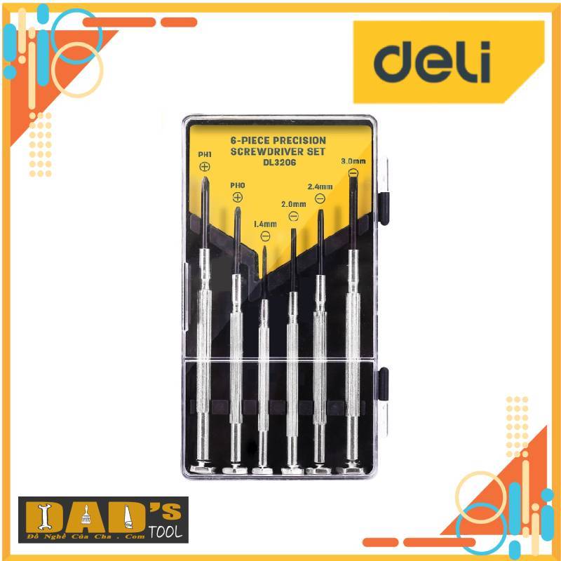 Bộ Tua Vít Đa Năng 6 Chiếc DELI - DL3206