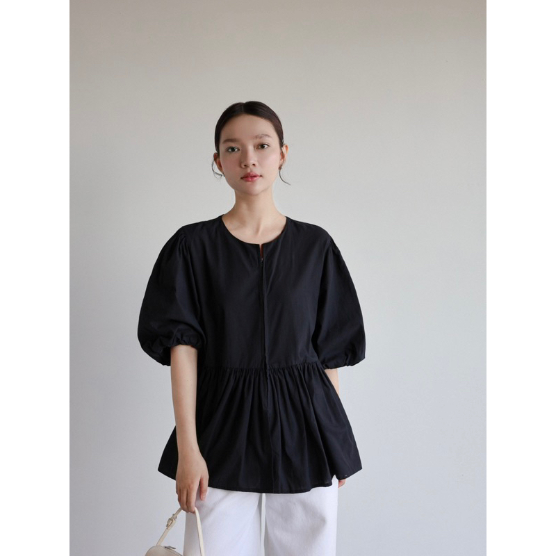 Áo babydoll tay lỡ phồng thô hàn | 𝐒𝐎𝐌𝐒 | 𝐎𝐫𝐫𝐞́ 𝐓𝐨𝐩 | BigBuy360 - bigbuy360.vn