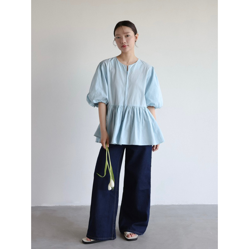 Áo babydoll tay lỡ phồng thô hàn | 𝐒𝐎𝐌𝐒 | 𝐎𝐫𝐫𝐞́ 𝐓𝐨𝐩 | BigBuy360 - bigbuy360.vn