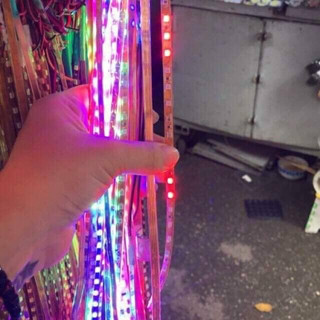  Dây Led 1m DC 12v 24v dây led nháy trang trí xe tải xe máy   dây 7 màu  