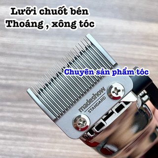 ✅Madeshow Tông Đơ Cắt Tóc Cao Cấp M10+ - Pin 2600mAh, Lưỡi Titanium Siêu Mỏng, Thân Thép Cao Cấp, Kích Thước 16.6x4x3cm